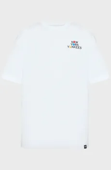Белая футболка NEW YORK YANKEES PRIMARY PURPO (унисекс) Белый L 47 Brand 646061WW-FS