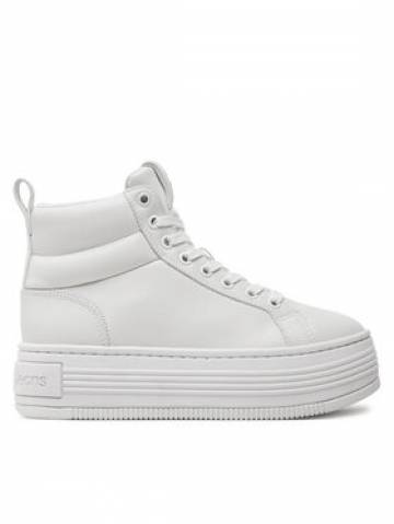 Calvin Klein Снікерcи Bold Platf Mid Oh Mg Lth YW0YW01583 Білий Calvin Klein Снікерcи Bold Platf Mid Oh Mg Lth YW0YW01583 Білий