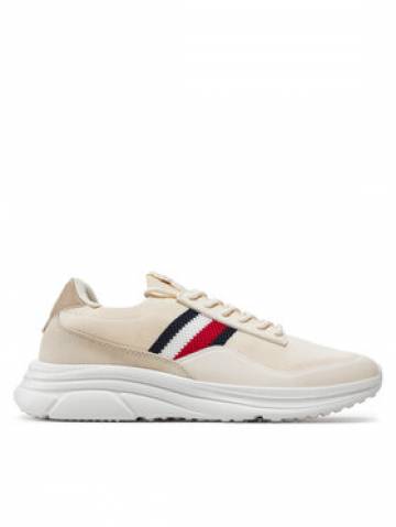 Tommy Hilfiger Снікерcи Modern Runner Premium Knit FM0FM05135 Бежевий Tommy Hilfiger Снікерcи Modern Runner Premium Knit FM0FM05135 Бежевий
