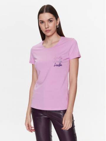Liu Jo Футболка WA3139 J6308 Рожевий Regular Fit Liu Jo Футболка WA3139 J6308 Рожевий Regular Fit