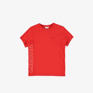 Lacoste футболка дитяча з круглим вирізом Lacoste футболка дитяча з круглим вирізом