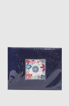 Синий набор из скатерти и салфеток TIZIANO из льна