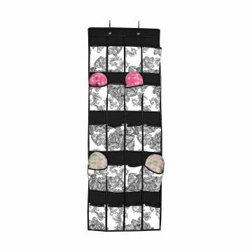 Органайзер подвесной Idea Home Anthracite Flowers 20 секций, 44*135 см (NP-132 ткан. 20ком. підвіс. Anthracite Flowers)