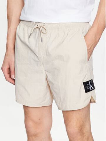 Calvin Klein Jeans Спортивні шорти J30J322904 Бежевий Regular Fit Calvin Klein Jeans Спортивні шорти J30J322904 Бежевий Regular Fit