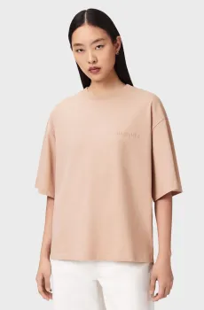 Женская пудровая футболка COVENANT AMELIE Розовый S AllSaints W138JE