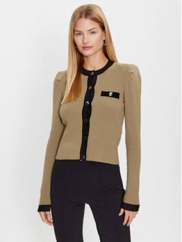 Liu Jo Кардиган CF3015 MS99E Коричневий Regular Fit Liu Jo Кардиган CF3015 MS99E Коричневий Regular Fit