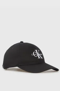 Мужская черная кепка MONOLOGO Черный ONESIZE Calvin Klein LV04G5004G