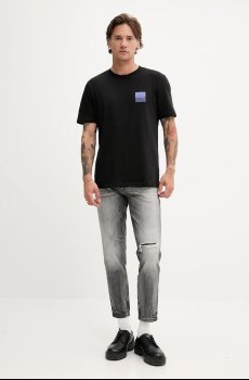 Хлопковая футболка HUGO Dapusi