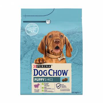Сухой корм для щенков до 1 года Dog Chow Puppy <1 с ягненком, 2.5 кг Сухой корм для щенков до 1 года Dog Chow Puppy <1 с ягненком, 2.5 кг