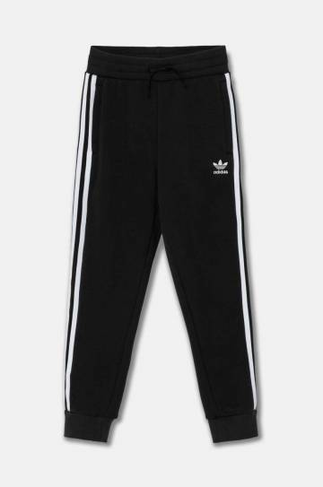 Детские спортивные штаны adidas Originals TREFOIL PANTS цвет чёрный с аппликацией IY7484 Детские спортивные штаны adidas Originals TREFOIL PANTS цвет чёрный с аппликацией IY7484