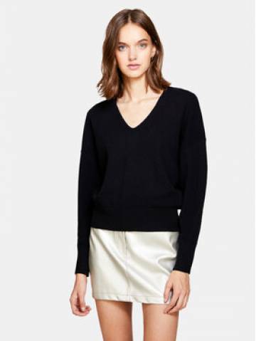 Sisley Светр 1044M400T Чорний Regular Fit Sisley Светр 1044M400T Чорний Regular Fit