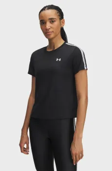 Женская черная футболка UA Tech WM Tape SS Черный M Under Armour 6003915-001