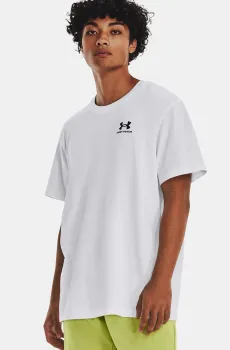 Мужская белая футболка UA LOGO EMB HEAVYWEIGHT Белый XXL Under Armour 1373997-100