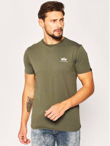 Alpha Industries Футболка Basic 188505 Зелений Regular Fit Alpha Industries Футболка Basic 188505 Зелений Regular Fit