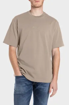 Мужская бежевая футболка Бежевый XL Replay M3017 .000.23804