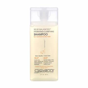 Увлажняющий шампунь Giovanni Eco Chic Technology Hydrating-Clarifying 50:50 Balanced Shampoo для нормальных и сухих волос, 60 мл Увлажняющий шампунь Giovanni Eco Chic Technology Hydrating-Clarifying 50:50 Balanced Shampoo для нормальных и сухих волос, 60 мл