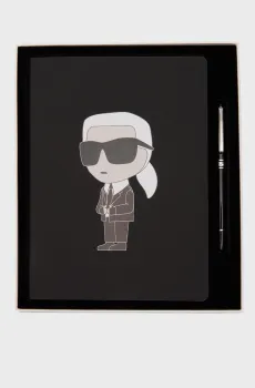 Женский набор аксессуаров (блокнот, ручка) K IKONIK 2.0 NB AND PEN SET Черный ONESIZE Karl Lagerfeld 245W4003
