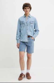 Хлопковая рубашка Guess Jeans