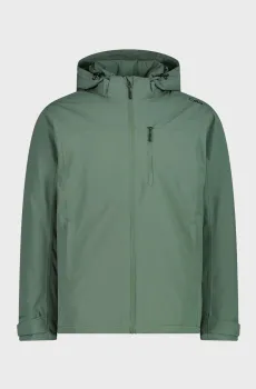 Мужская зеленая куртка ZIP HOOD FEEL WARM Зеленый 50 CMP 35Z1537-F762