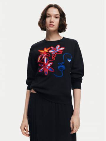 Desigual Світшот Lady 24WWSK16 Чорний Regular Fit Desigual Світшот Lady 24WWSK16 Чорний Regular Fit