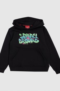 Детское черное худи Catch The Bear