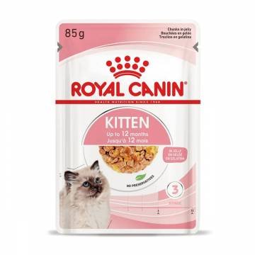 Влажный корм для котят Royal Canin Kitten кусочки в желе, 85 г (4150001)
