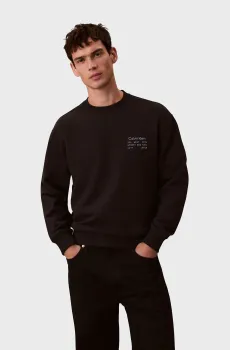 Мужской черный свитшот 350TERRY Черный S Calvin Klein Jeans LV04RE254G