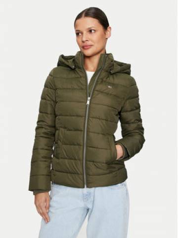 Tommy Jeans Пуховик Basic DW0DW18311 Зелений Slim Fit Tommy Jeans Пуховик Basic DW0DW18311 Зелений Slim Fit