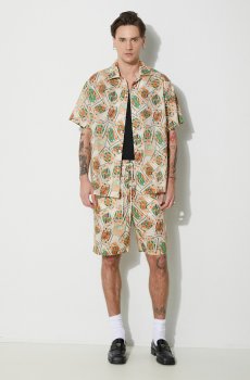 Льняные шорты Drôle de Monsieur Le Short Jeu de Cartes