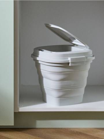 Безконтактний смітник - білий