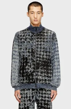 Мужская синяя спортивная кофта с узором S-CORR CAMICIA/FS Синий S Diesel A21086 0PGBE