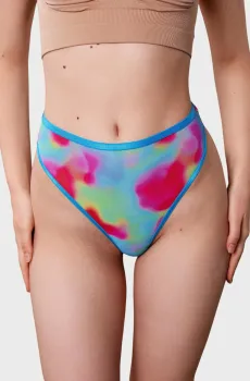Женские голубые трусики с узором Голубой M brabrabra SLZ26502102_(1)