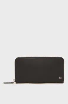 Мужской черный кожаный кошелек EMBOSS Черный ONESIZE Tommy Hilfiger AM0AM14245