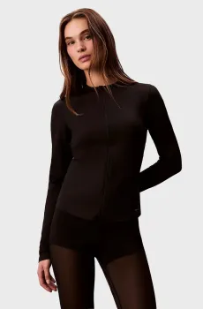 Женская черная спортивная кофта INVISIBLES MIDLAYER Черный L Calvin Klein LVGWF5J404