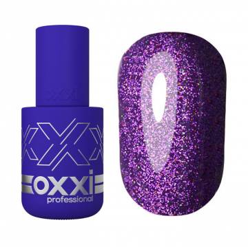 Гель-лак для ногтей Oxxi Professional 250 Фиолетовый с блестками, 10 мл