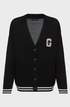 Женский черный кардиган Черный L Guess W6RR43.Z3JD2;JBLK