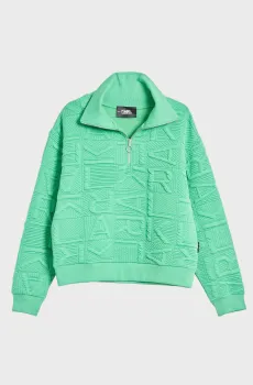 Женская зеленая спортивная кофта Зеленый S Karl Lagerfeld 236W1805