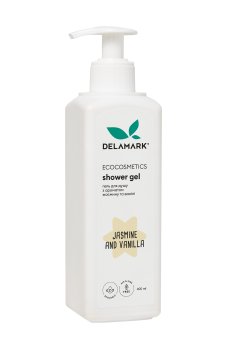Гель для душа Delamark с ароматом цветов жасмина и нотками ванили, 400 мл