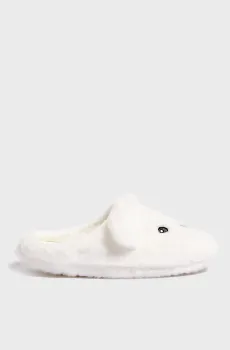 Женские белые тапочки GLENDA Белый 38-39 Etam 6549940