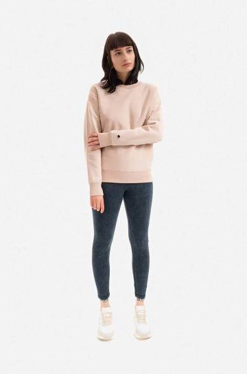Хлопковая кофта Champion Crewneck Sweatshirt женская цвет коричневый однотонная 115088-MS049 Хлопковая кофта Champion Crewneck Sweatshirt женская цвет коричневый однотонная 115088-MS049