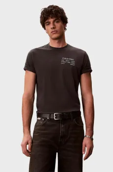 Мужская черная футболка BOX GRAPHIC Черный M Calvin Klein Jeans LV14RE830G
