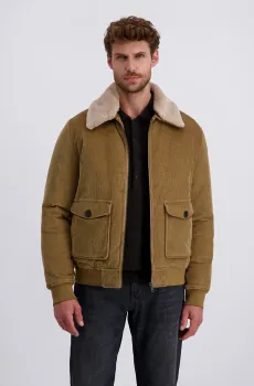 Мужская горчичная вельветовая куртка Желтый 48 Pierre Cardin PC.-C8 10215.0119