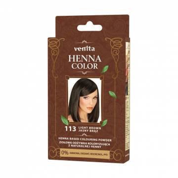 Хна для окрашивания волос Venita Henna Color 113 Light Brown, 25 г Хна для окрашивания волос Venita Henna Color 113 Light Brown, 25 г