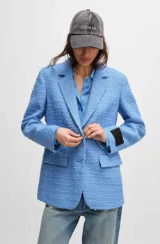 Женский голубой жакет Голубой 34 HUGO 50534453;452