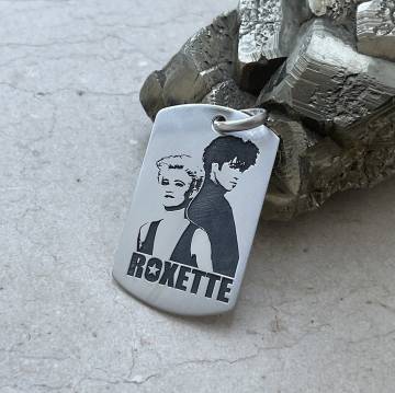 Серебряный жетон "Roxette" (большой) жетонб2 Серебряный жетон "Roxette" (большой) жетонб2