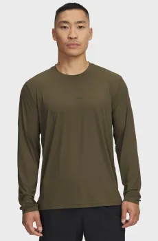 Мужской оливковый лонгслив Pjt Rck Iso Chill LS Оливковый L Under Armour 6007148-308
