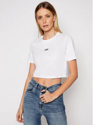 Vans Футболка Flying V Crop Cre VN0A54QU Білий Cropped Fit Vans Футболка Flying V Crop Cre VN0A54QU Білий Cropped Fit