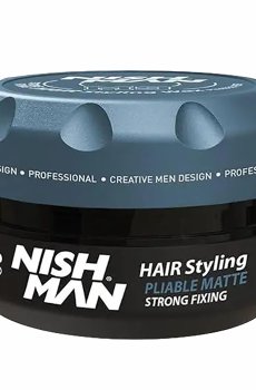 Мужская матовая паста для укладки волос Nishman Hair Styling Pliable Matte Paste M9 Сильная фиксация, 100 мл