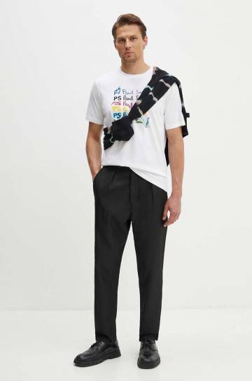 Хлопковый свитер PS Paul Smith цвет чёрный лёгкий M2R.960Y.N22151 Хлопковый свитер PS Paul Smith цвет чёрный лёгкий M2R.960Y.N22151