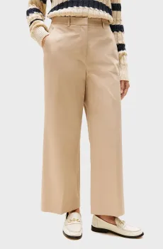 Женские бежевые брюки Бежевый S Tommy Hilfiger WW0WW45791